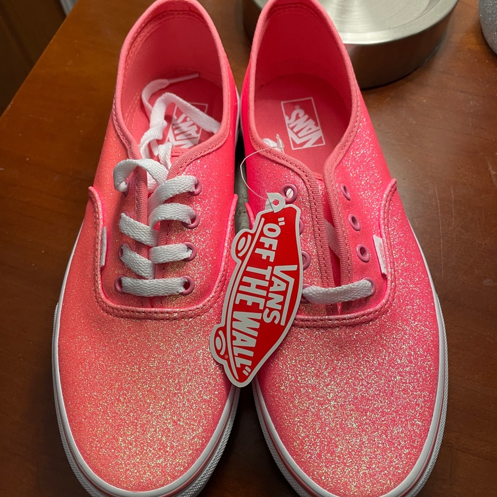 Hot Pink Glitter Vans
